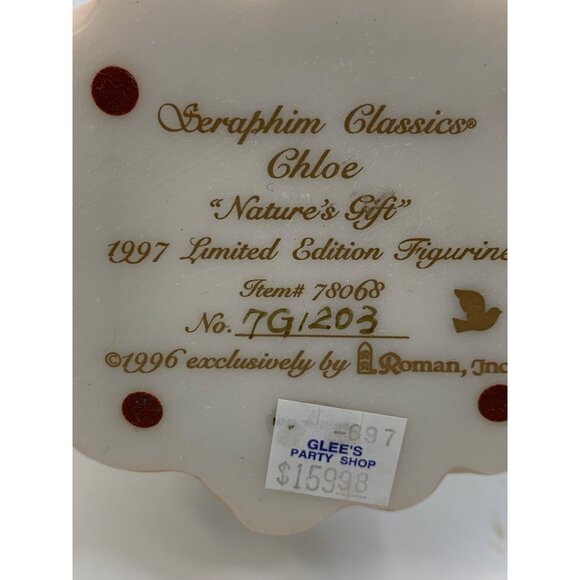 VTG Seraphim Classics Angel Large Figurine Chloe 1997 12" x 6" Decor 7111 - Picture 6 of 16